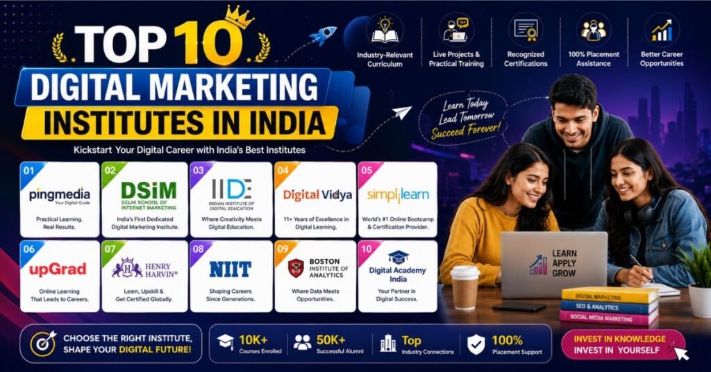 Top 10 Digital Marketing Institute in India